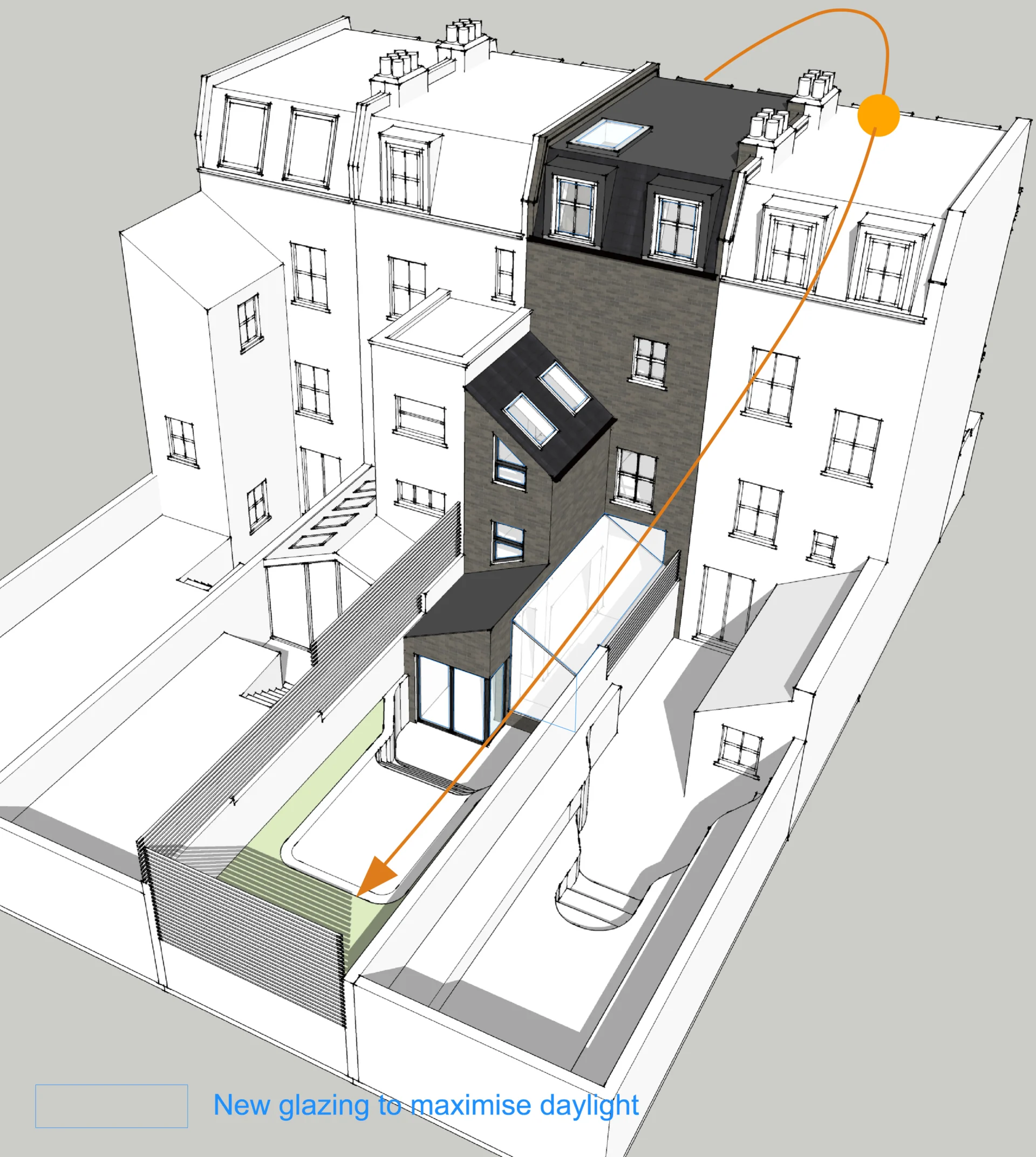 Home extension daylight